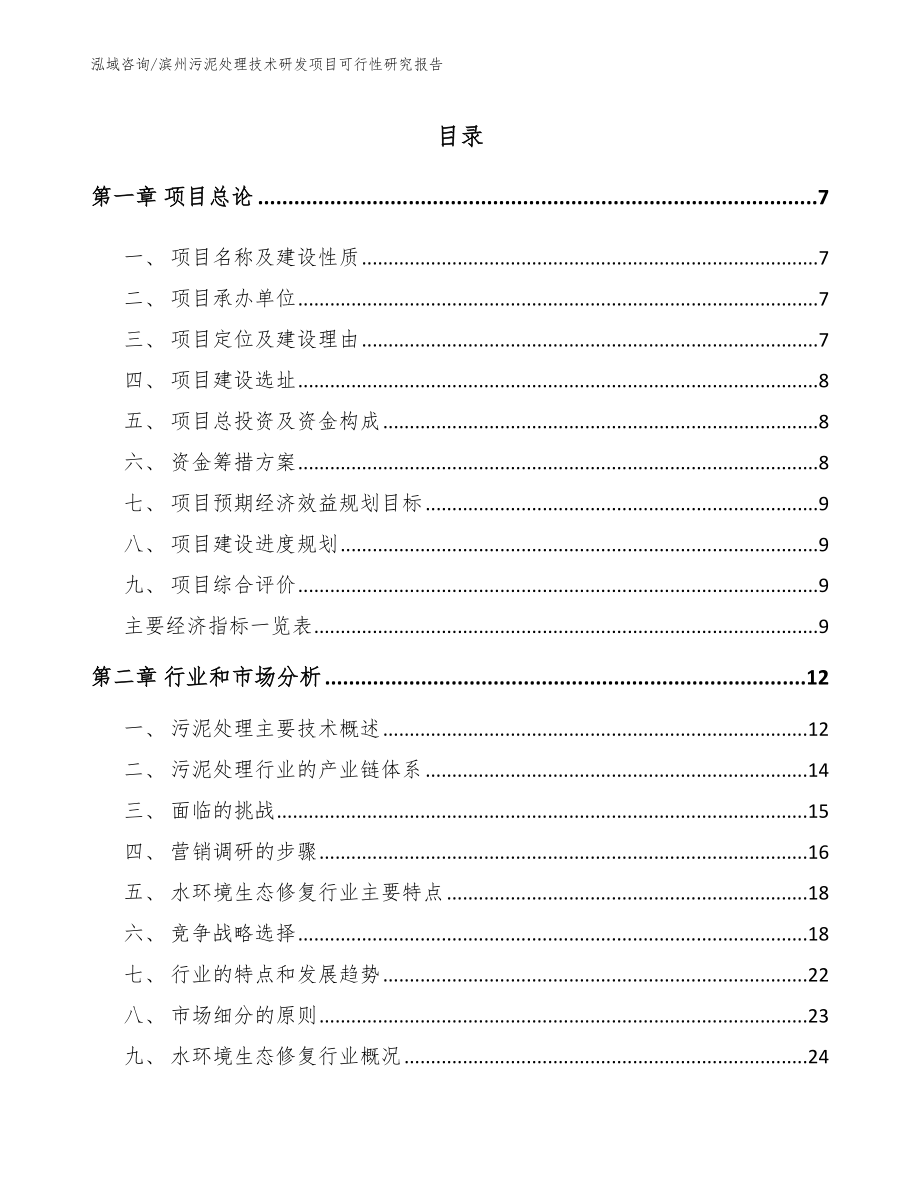 滨州污泥处理技术研发项目可行性研究报告_第2页