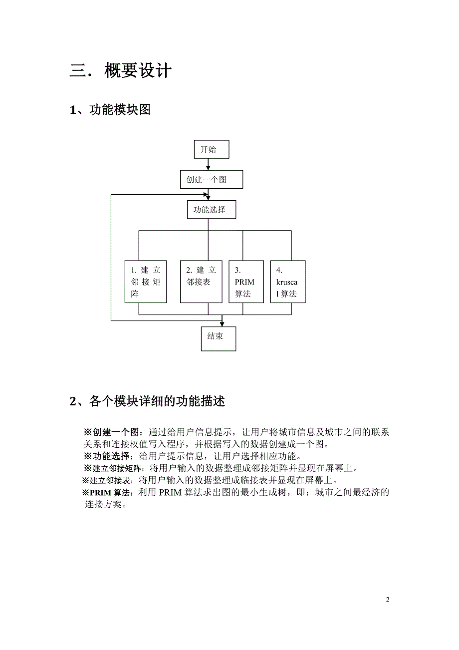 最小生成树问题-课程设计报告.doc_第4页