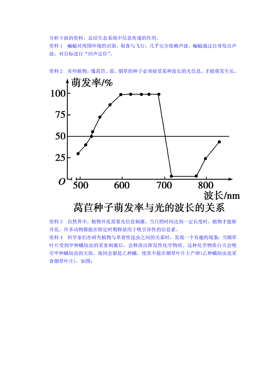 2022年高中生物 第四章 第2节 生态系统的稳态 第3讲 生态系统中的信息传递导学案 新人教版必修3_第3页