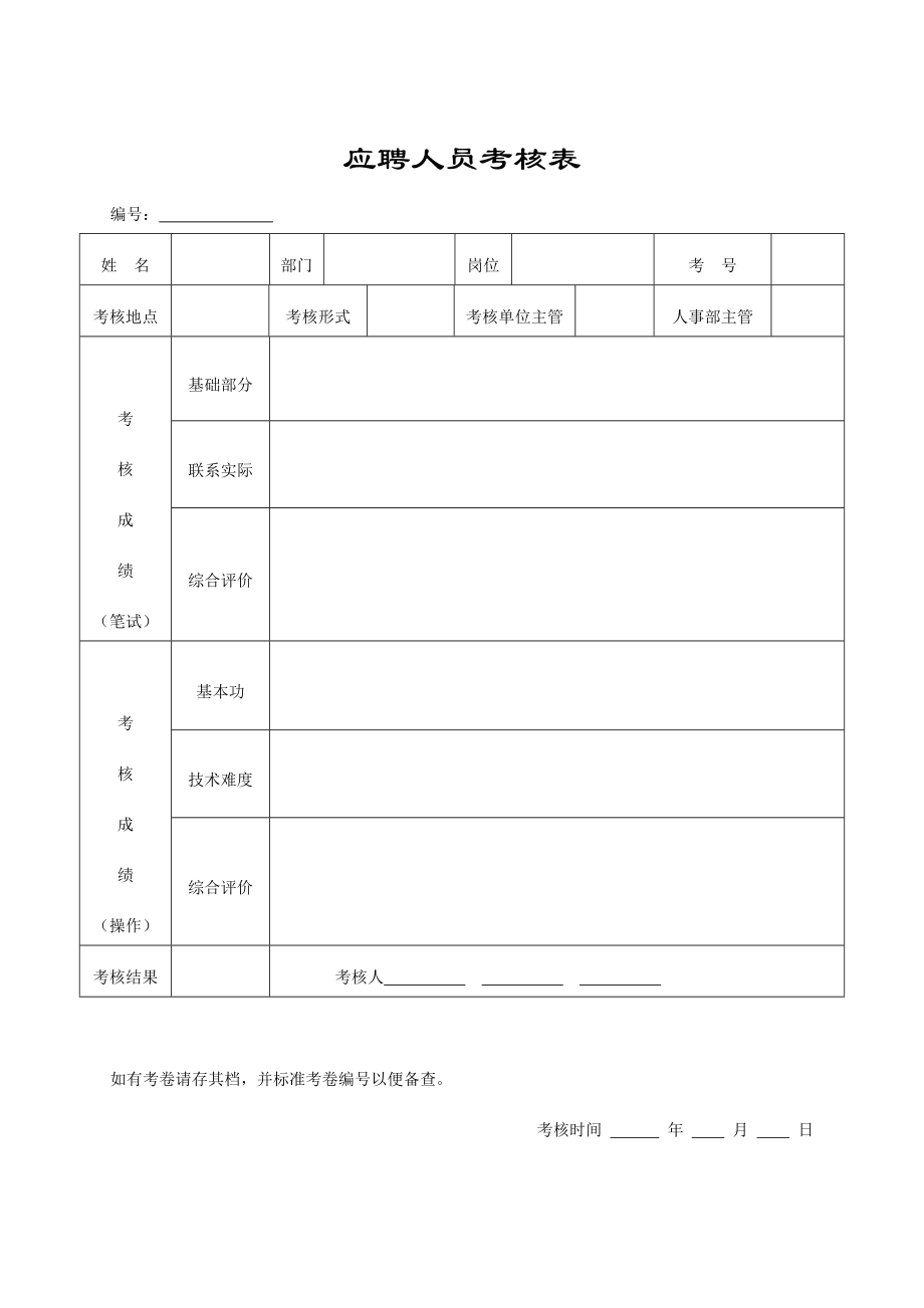 完整人事行政表格_第2页