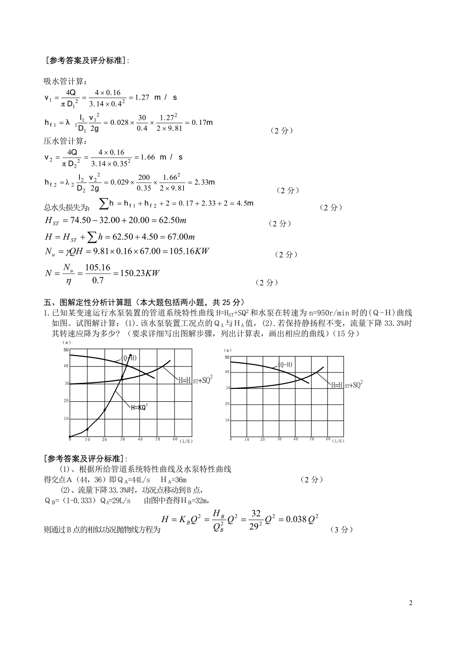 水泵试题B答案_第2页