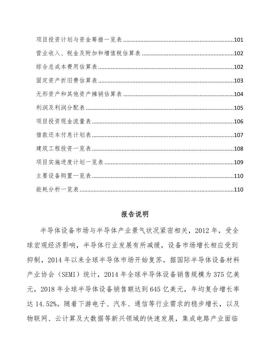 南宁半导体专用设备项目可行性研究报告_第5页