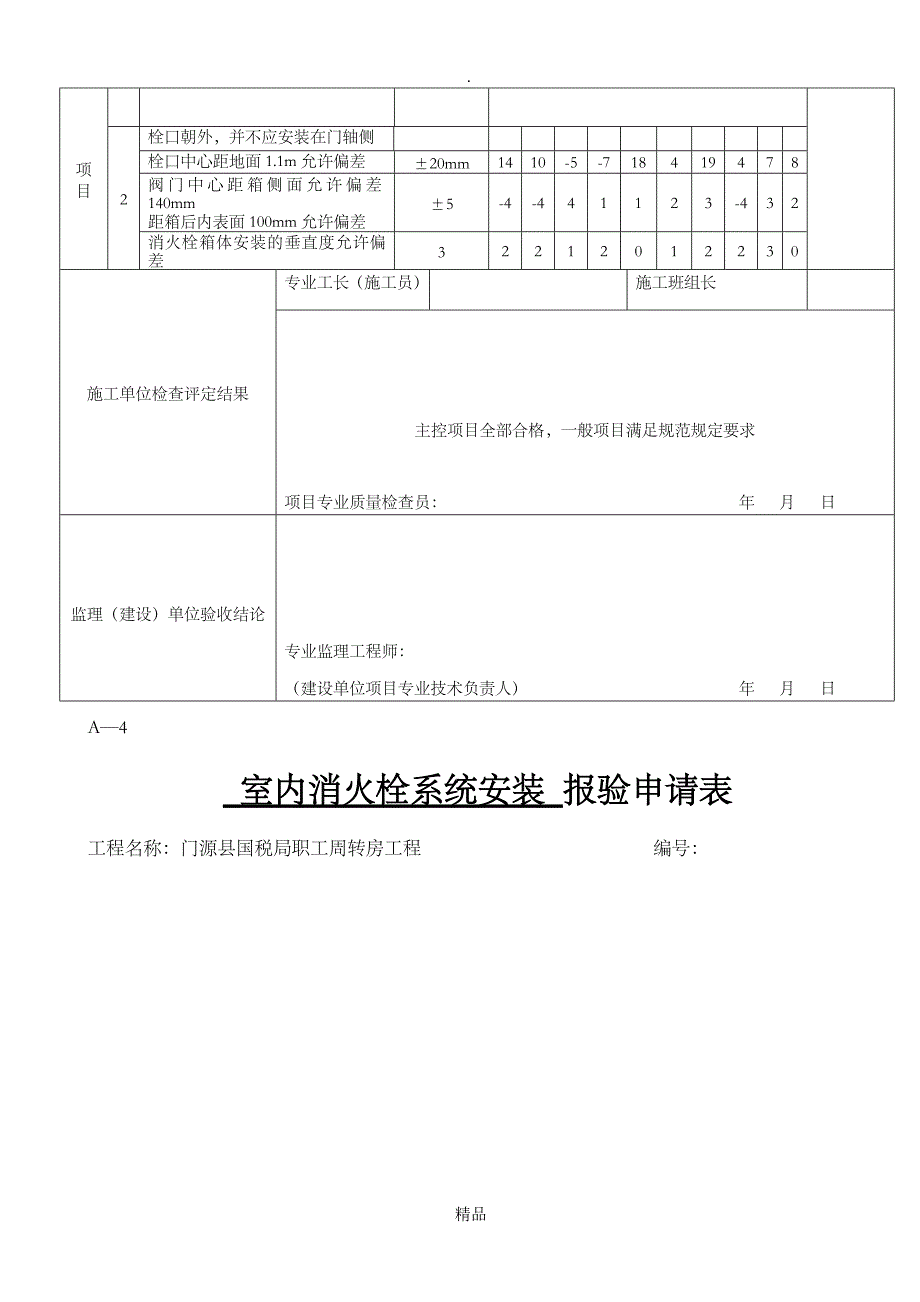 室内消火栓系统安装工程检验批_第3页