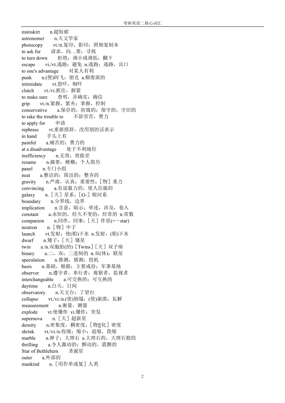 2021考研英语二核心词汇.doc_第2页
