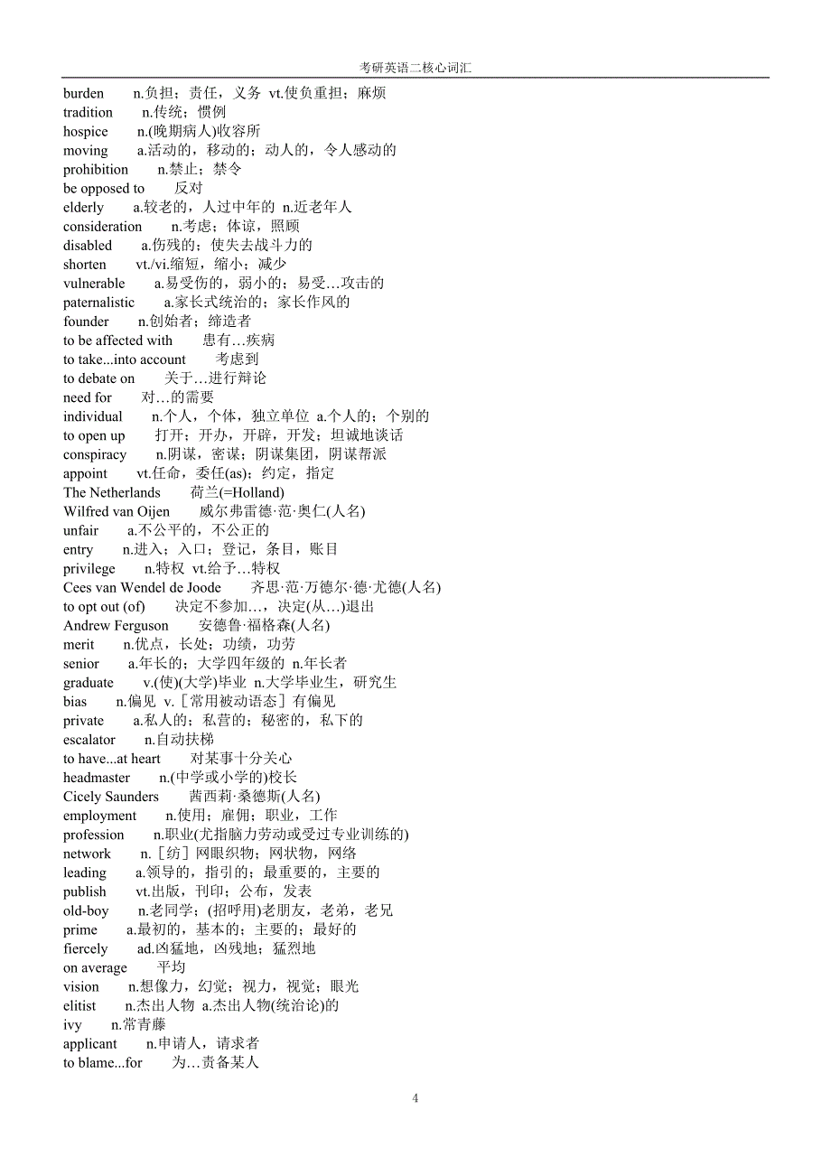 2021考研英语二核心词汇.doc_第4页
