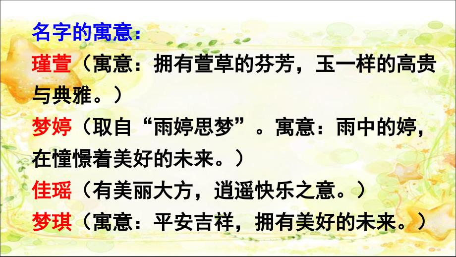 部编版三年级上册语文课件-口语交际4名字里的故事_第1页