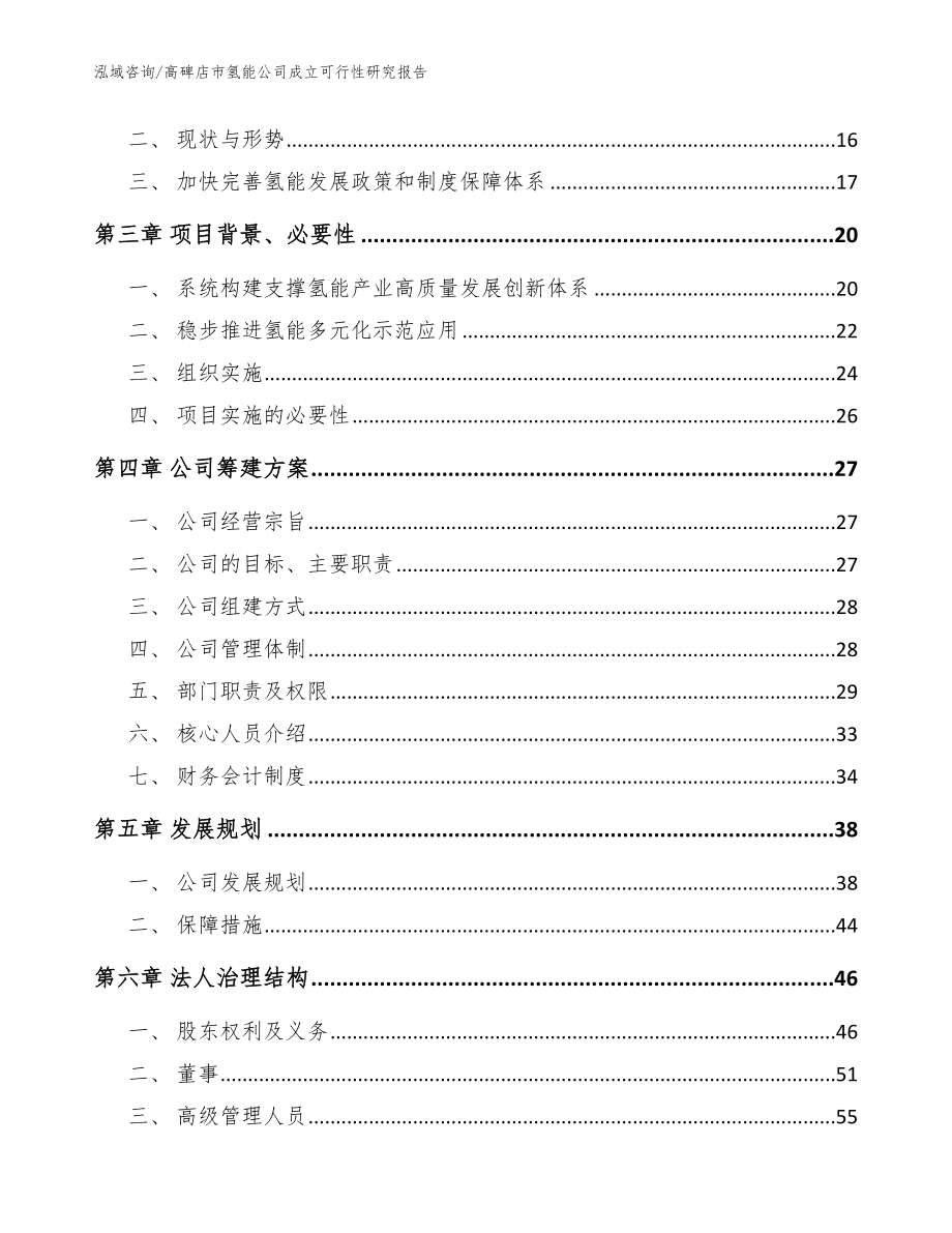 高碑店市氢能公司成立可行性研究报告模板范文_第4页