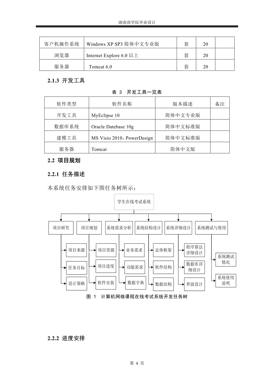 计算机网络课程在线考试系统设计与开发毕业设计_第4页