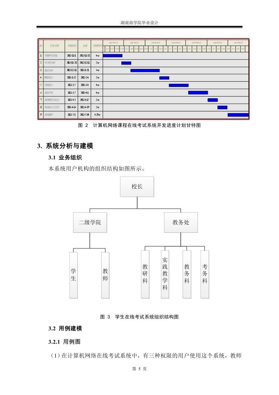 计算机网络课程在线考试系统设计与开发毕业设计_第5页