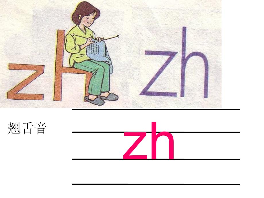 部编人教一年级上册语文汉语拼音（课堂教学课件2）zh ch sh r-一上_第4页