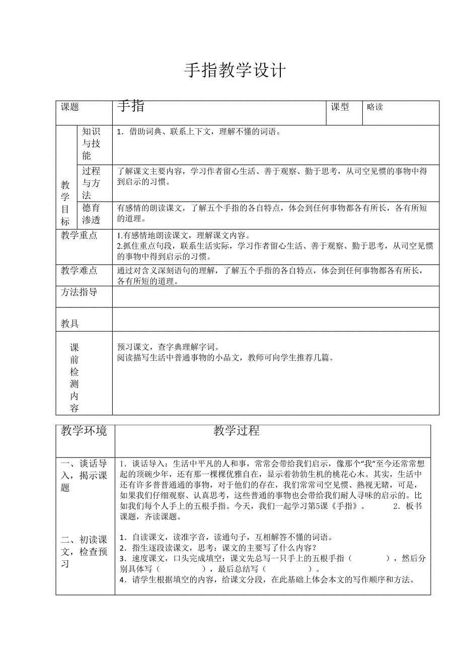 手指教学设计_第1页