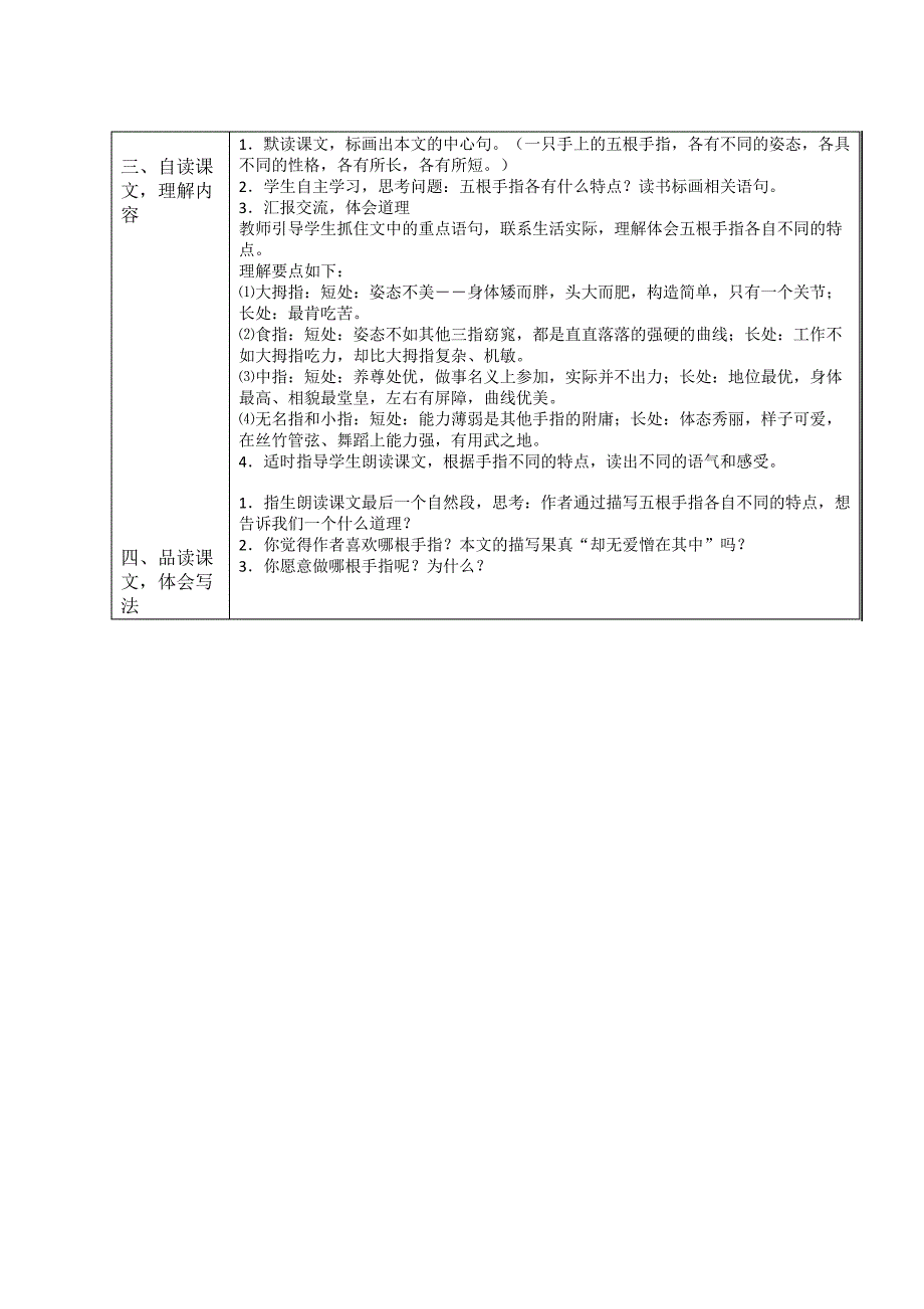 手指教学设计_第2页