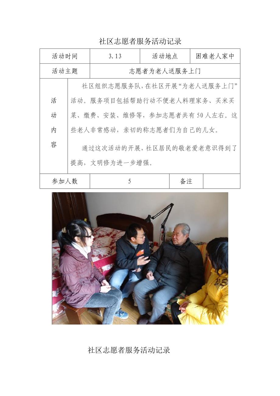 社区志愿者服务活动记录.doc_第3页