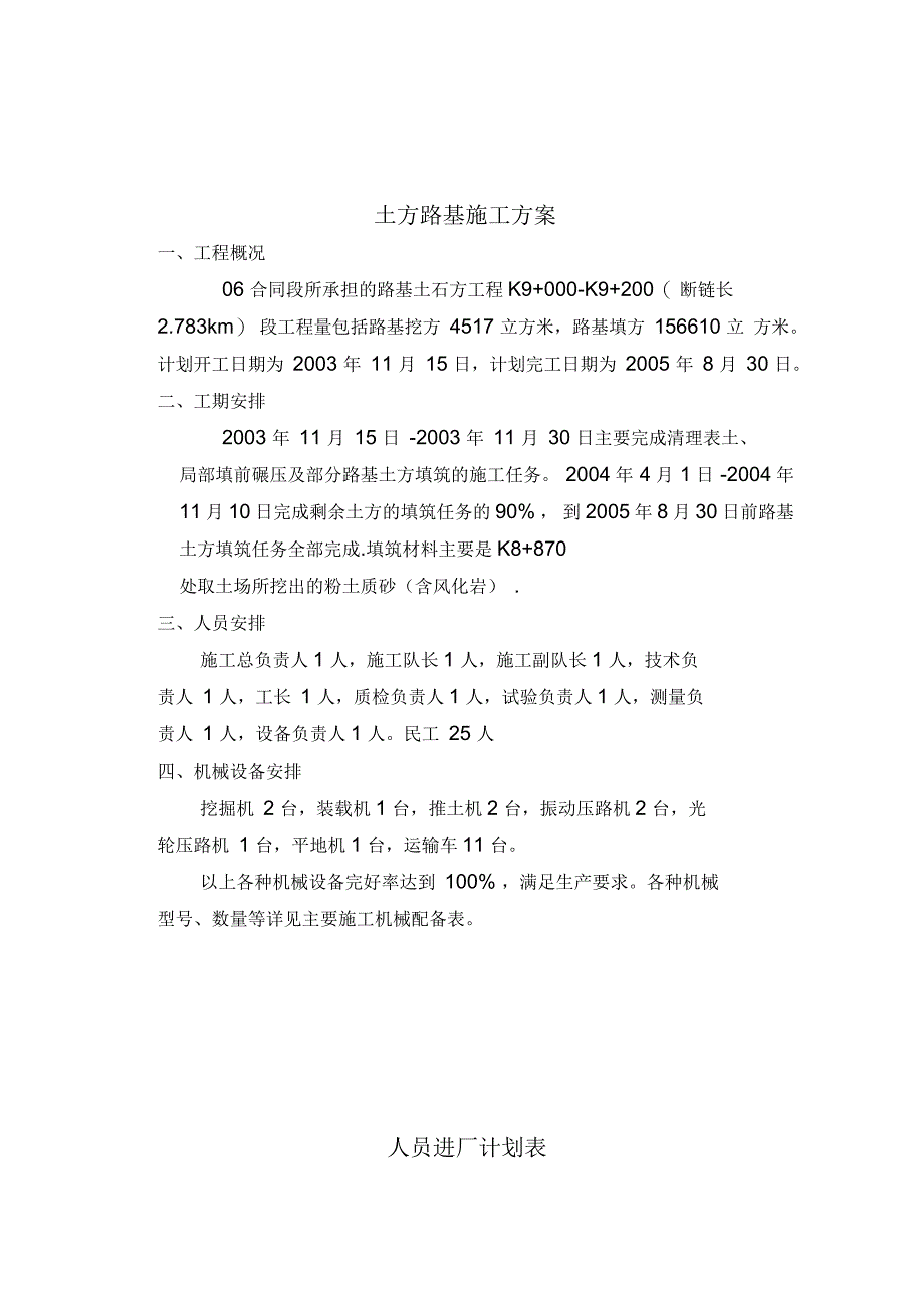 土方路基施工方案优秀_第2页