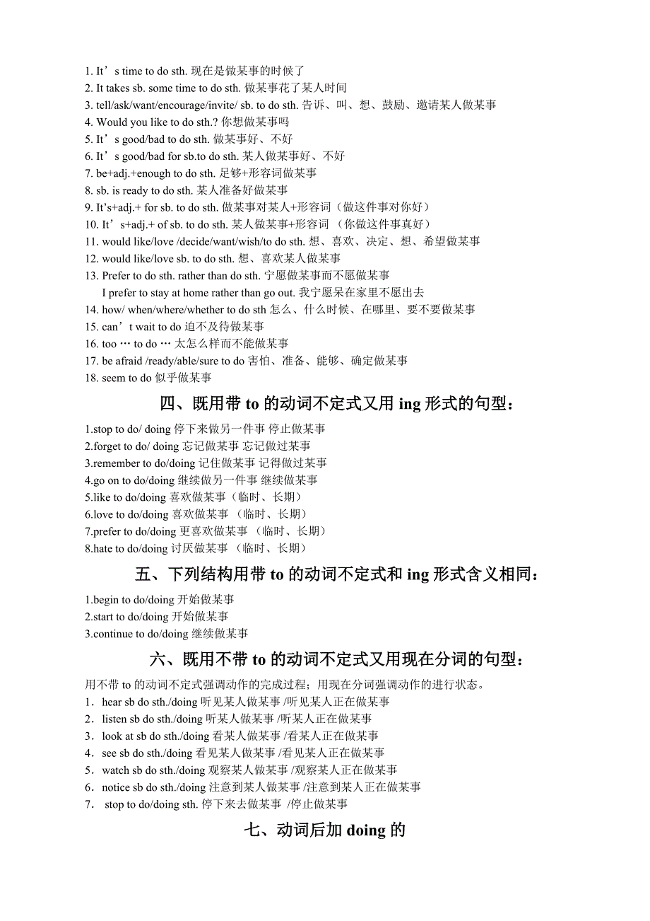 初中英语to-do类短语_第4页