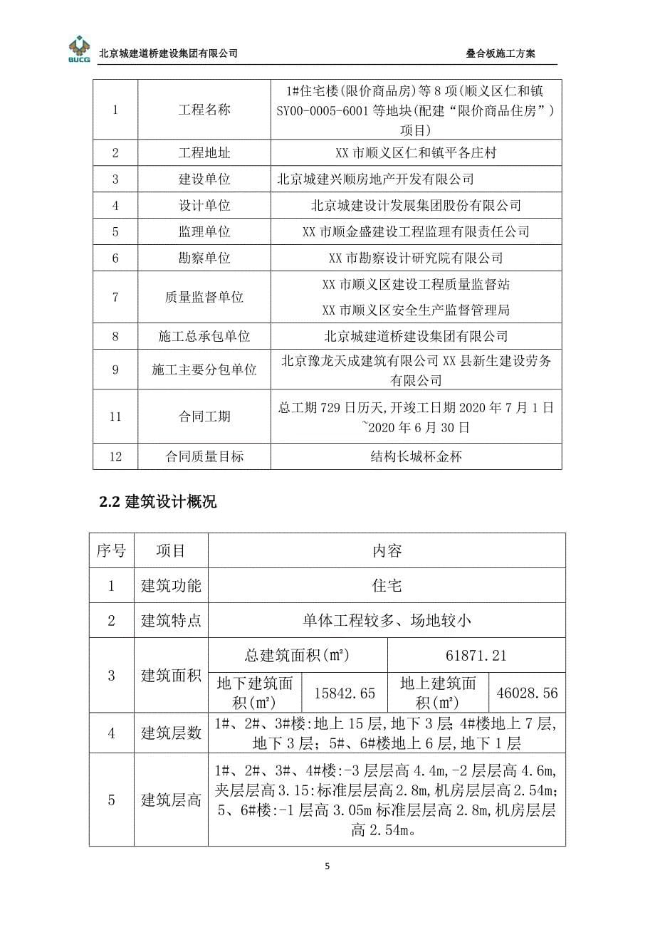 最新限价商品房住宅楼地块项目叠合板施工方案范本_第5页