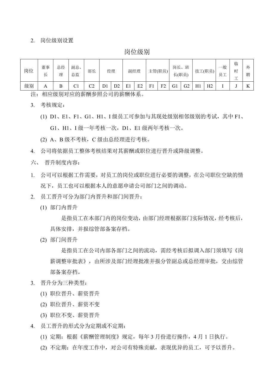 晋升降级管理制度_第2页