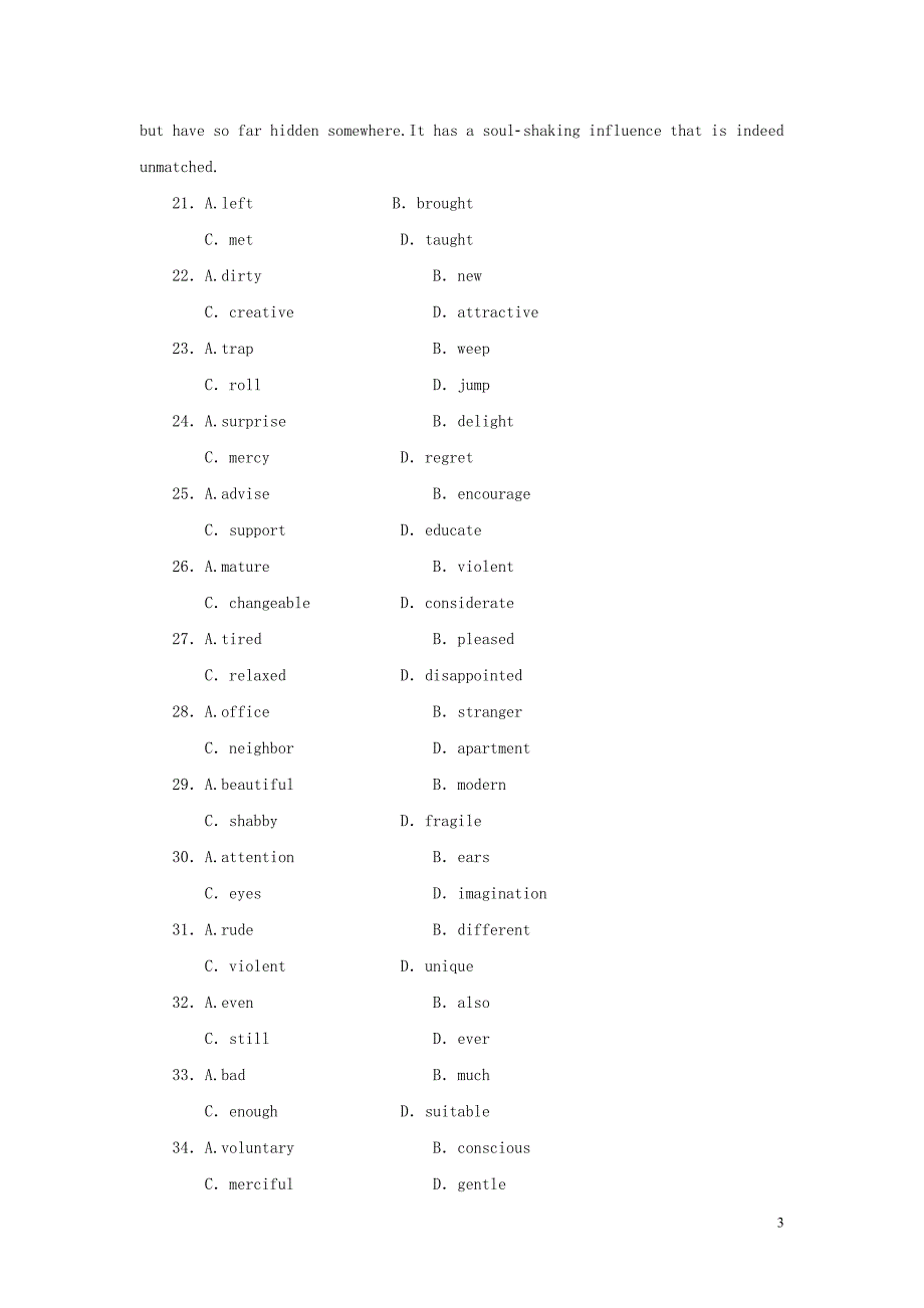 2023学年高中英语Module6OldandNew课时作业18外研版必修3.doc_第3页