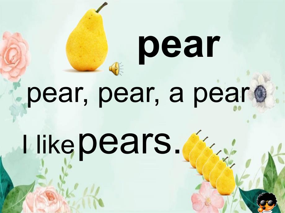 人教PEP英语三下UnitDoyoulikepears课件之三_第4页