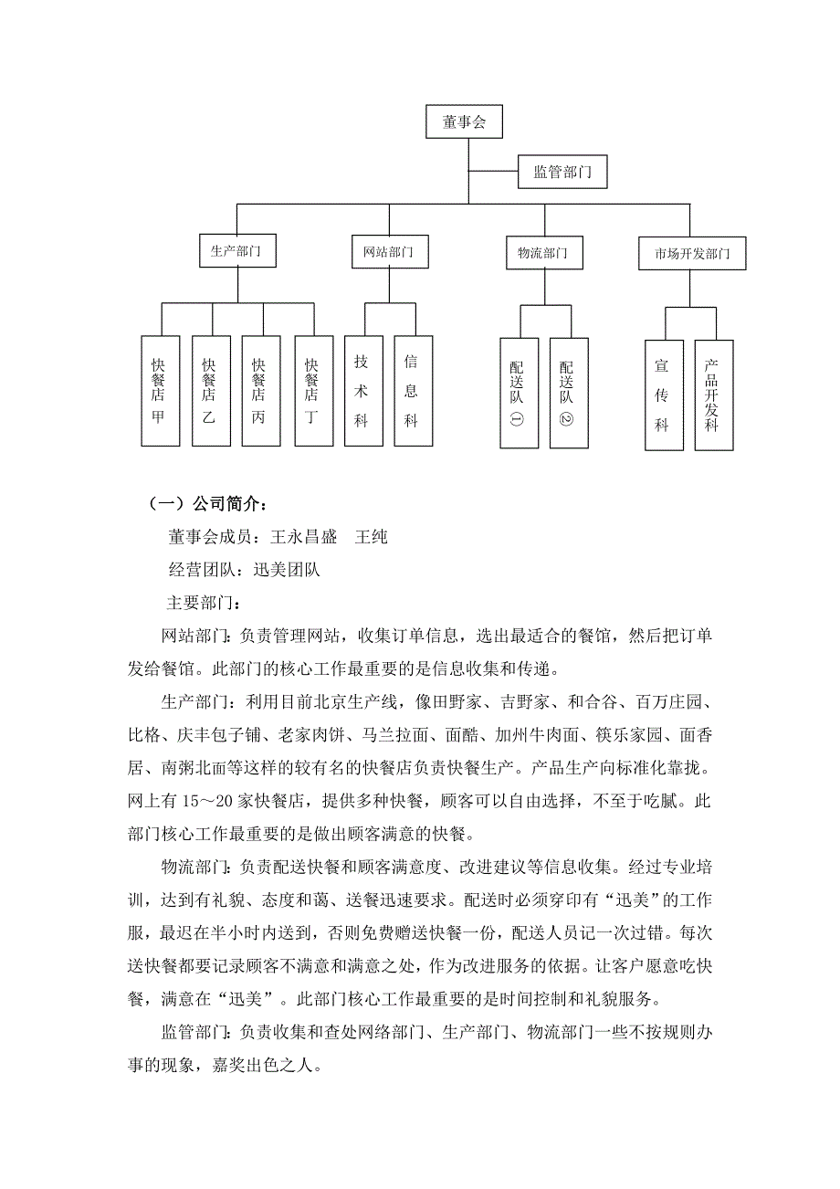 迅美网络餐饮服务平台创业计划书_第4页