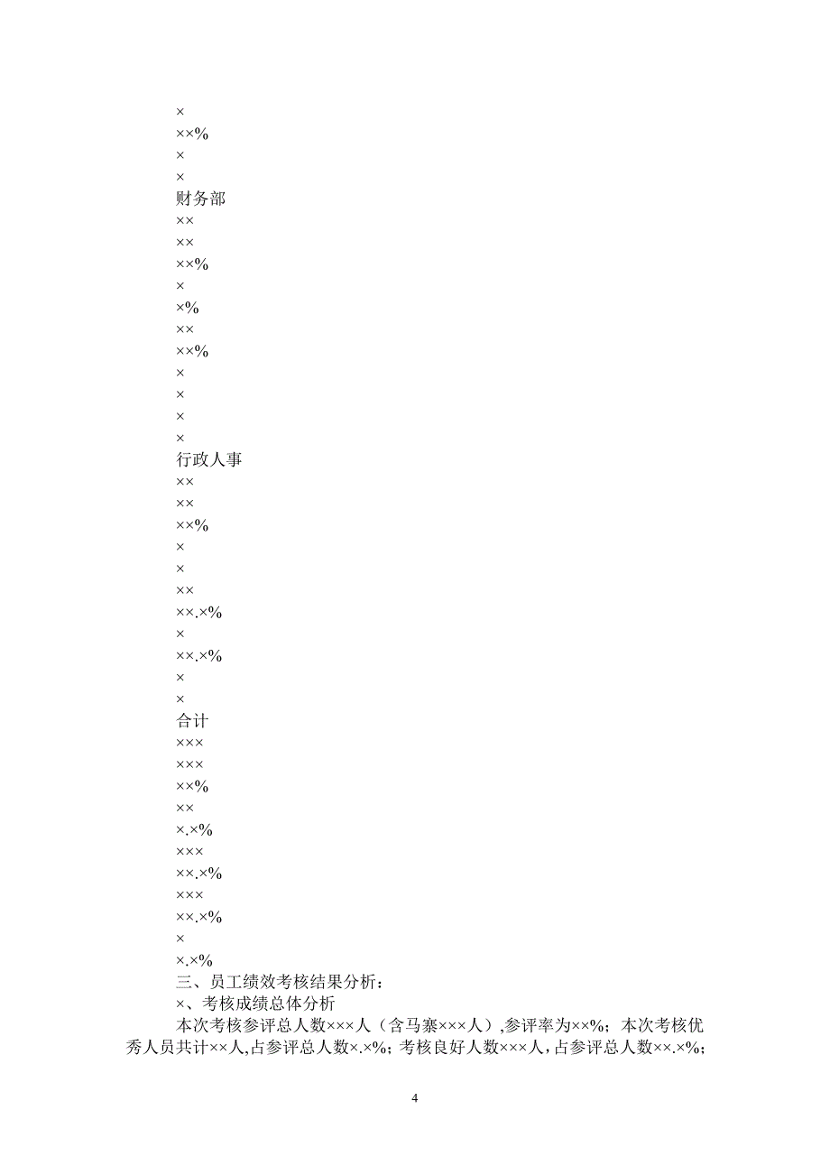 年终公司员工绩效考核情况及分析_第4页