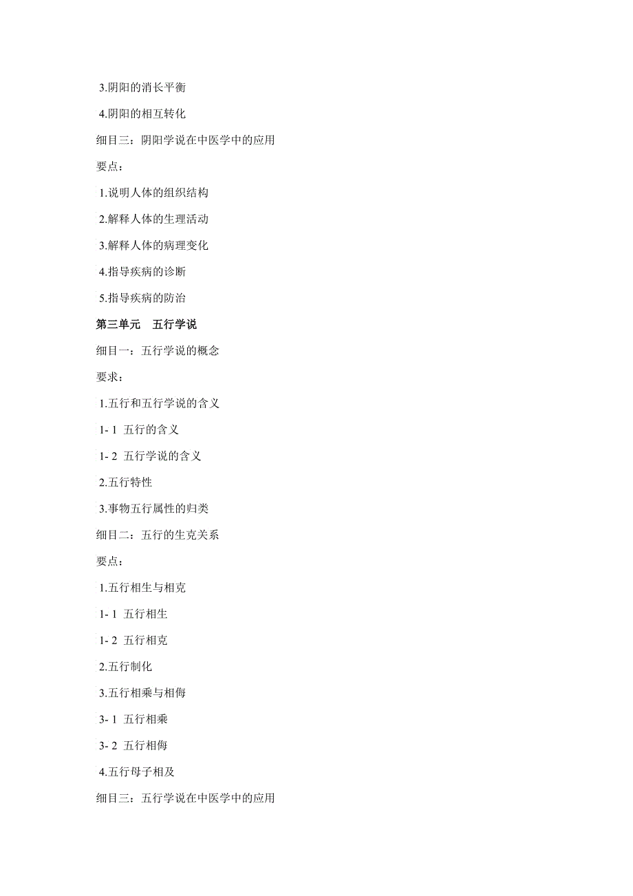 中医基础理论——XXXX年中药学初级师考试大纲卫生资格考试：_第2页