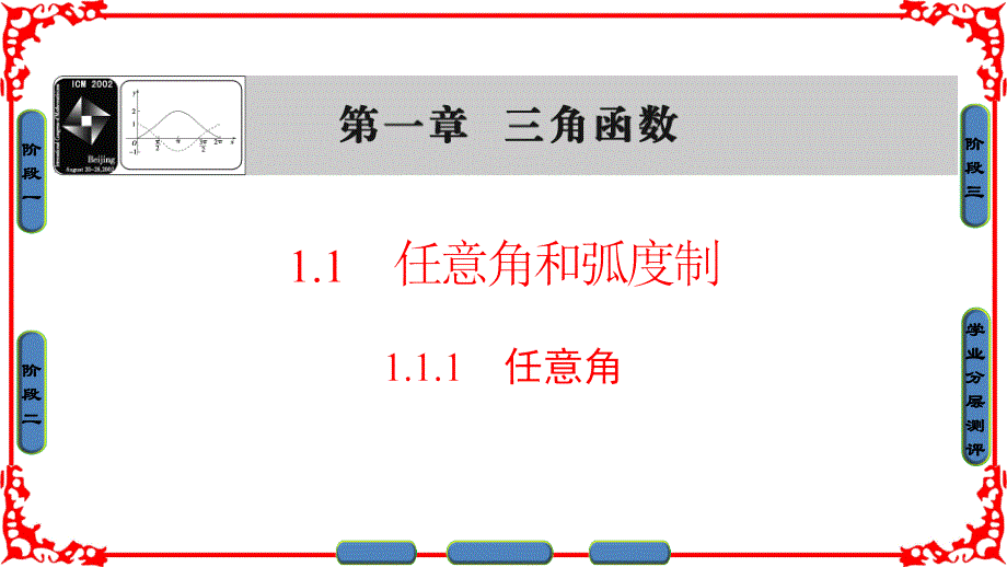 高中数学人教a版课件必修四 第一章 三角函数 1.1.1_第1页