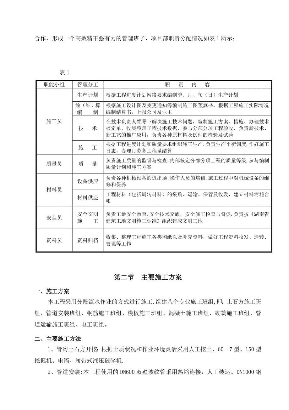 【施工管理】市政污水管网建设工程施工组织设计_第5页