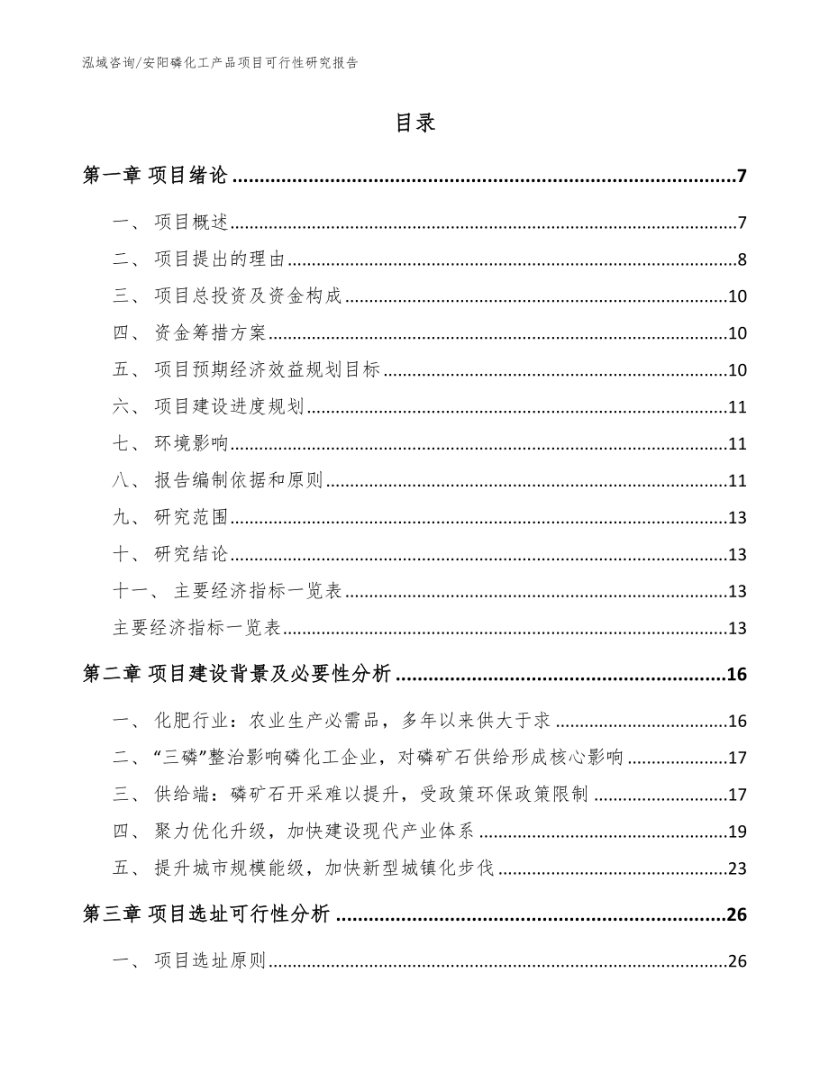 安阳磷化工产品项目可行性研究报告_第2页