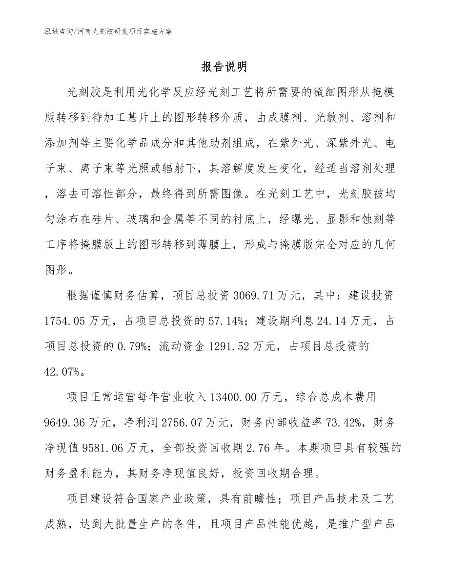 河南光刻胶研发项目实施方案_第2页