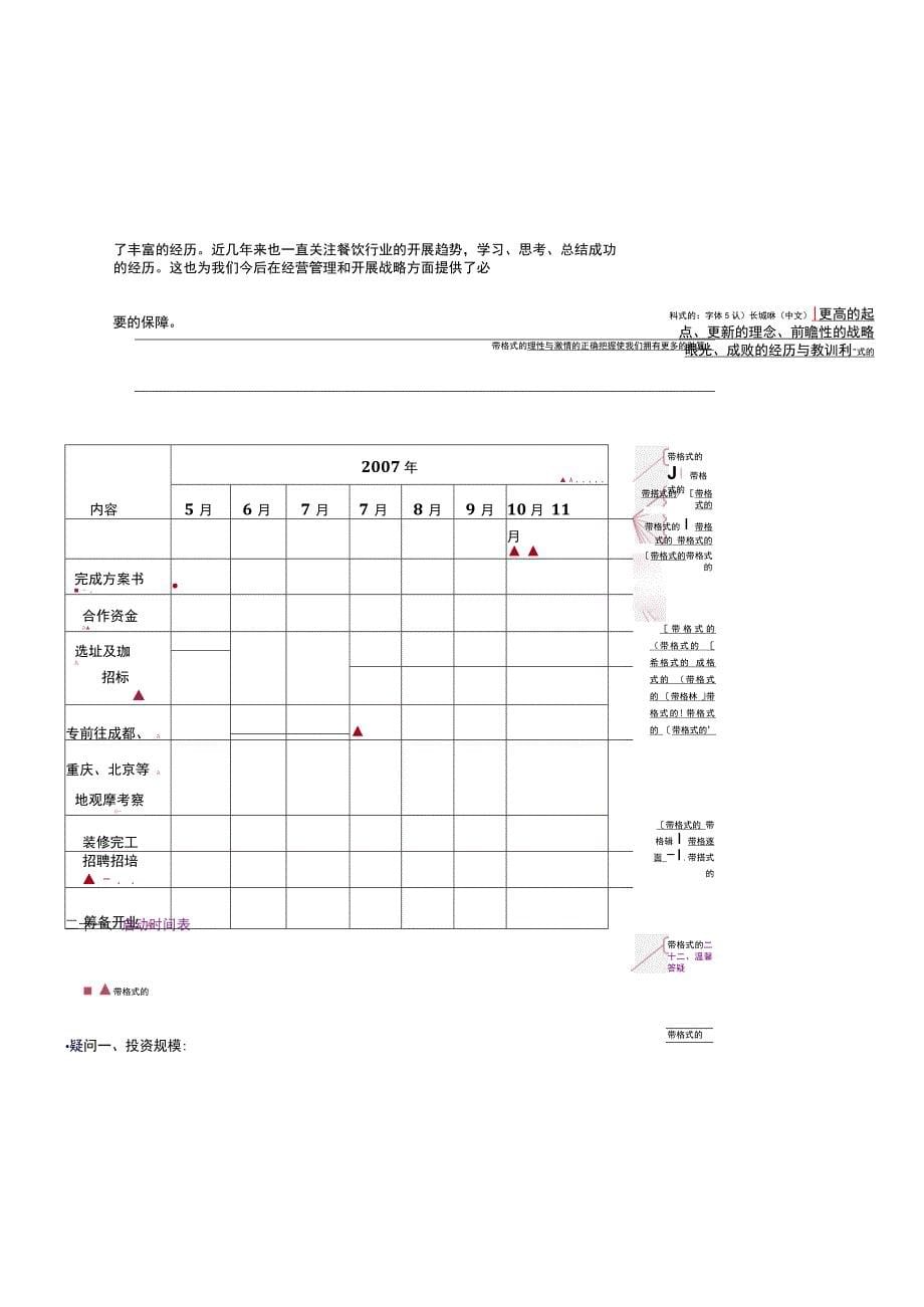 餐饮投资项目运营实施计划书范文.docx_第5页