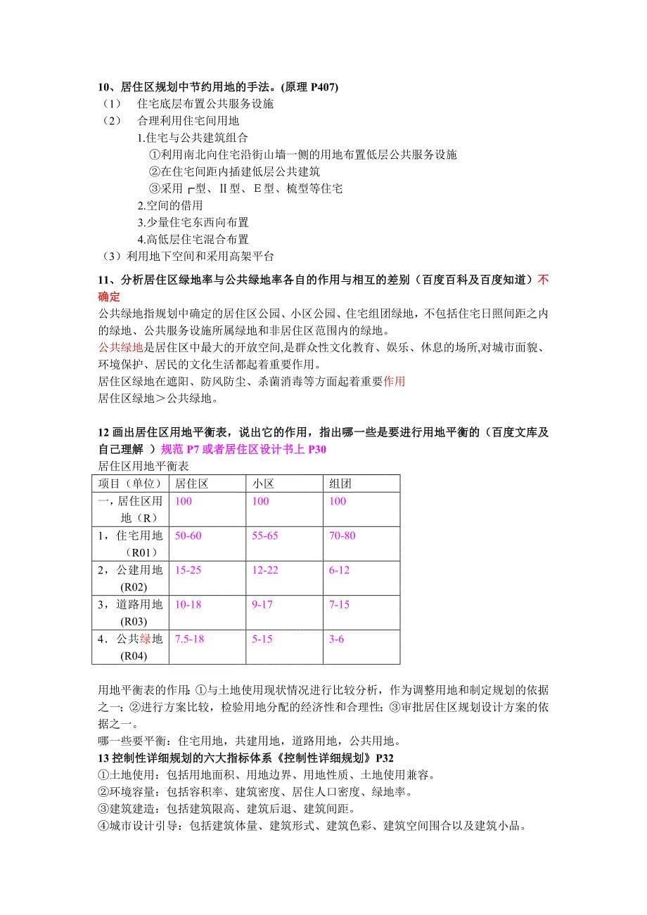 《城市规划原理》考试重点_第5页