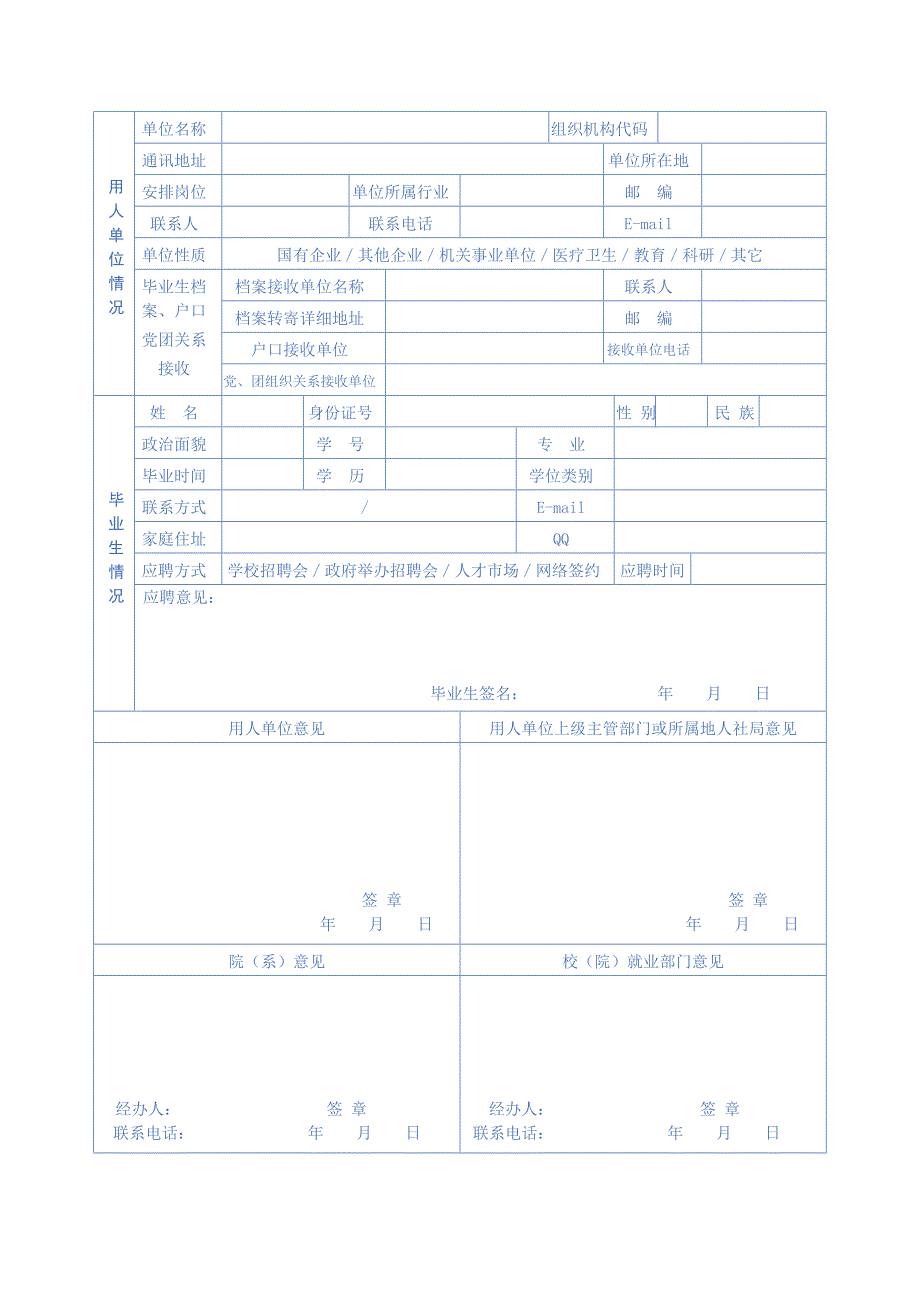 辽宁全国普通高等学校毕业生就业协议书_第2页