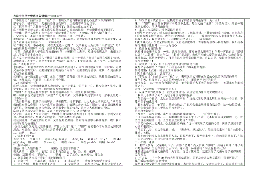 《背影》导学案_第4页