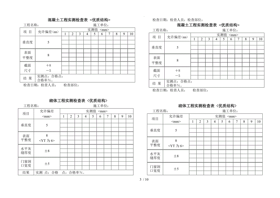 上海市优质结构检查打分表_第3页