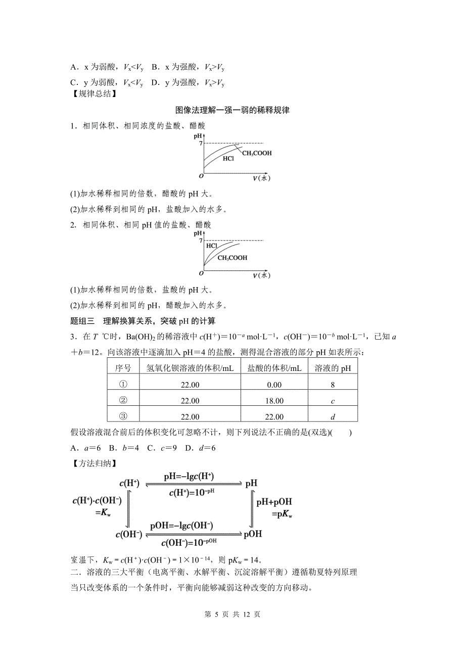 电解质溶液二轮复习(自编).doc_第5页