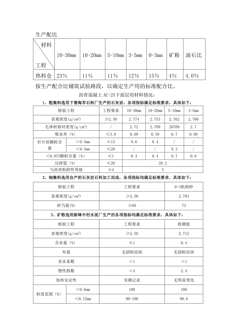 沥青下面层试验段开工报告_第3页