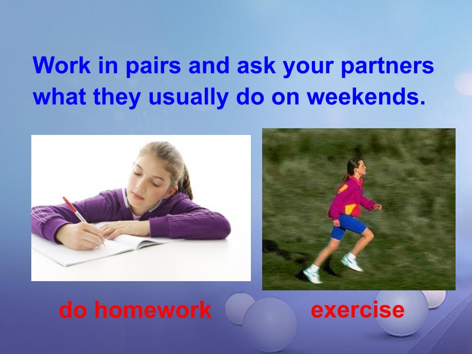 八年级英语上册 Unit 2 How often do you exercise Section A（Grammar Focus-3c） （新版）人教新目标版_第2页