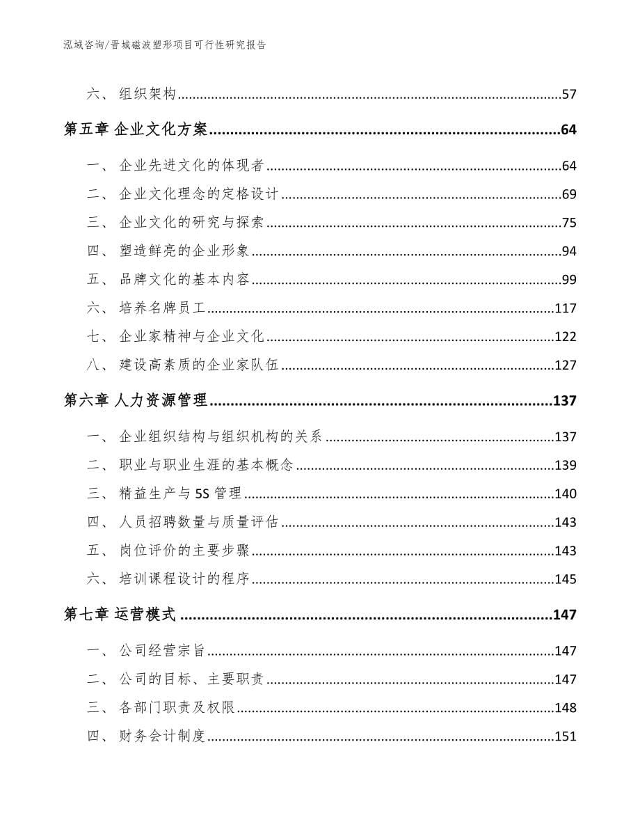 晋城磁波塑形项目可行性研究报告_第5页