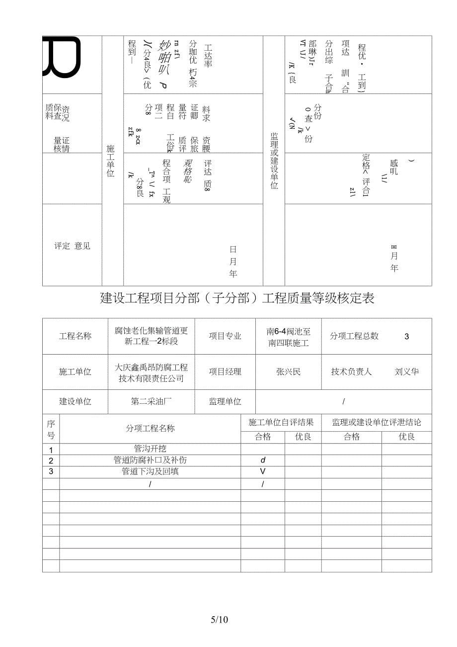 质量等级核定表_第5页