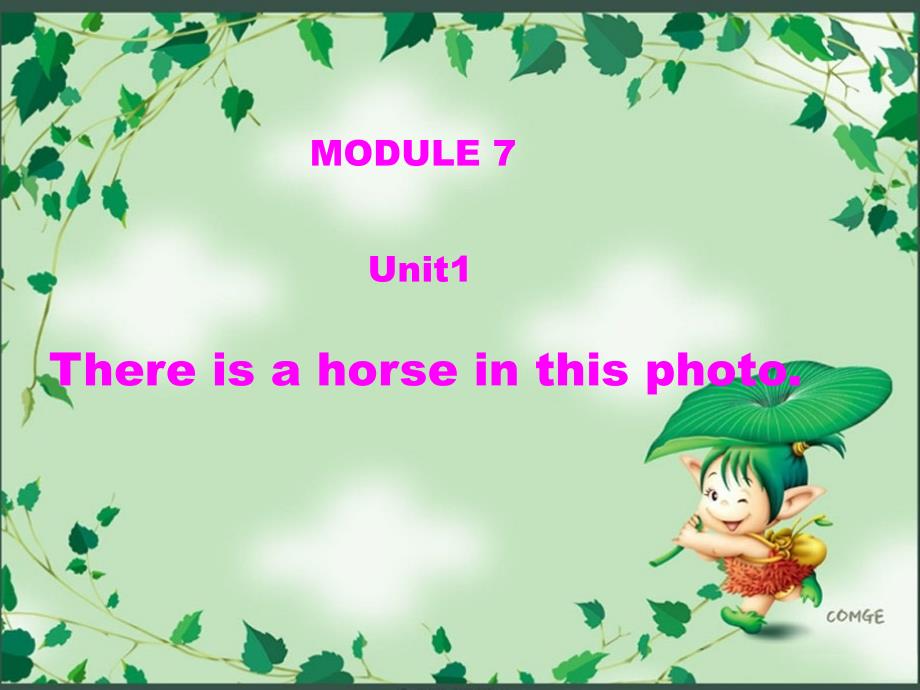 外研版四年级上册module_7U1____There_is_a_horse_in_the_photo_第1页