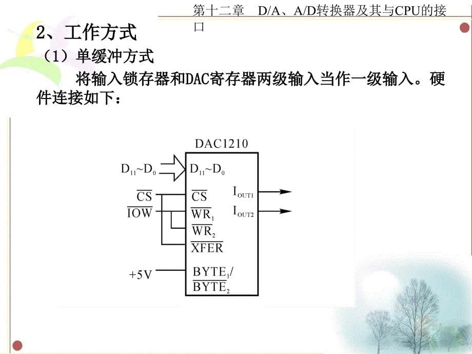 第十二章DAAD转换器及其与CPU的接口_第5页