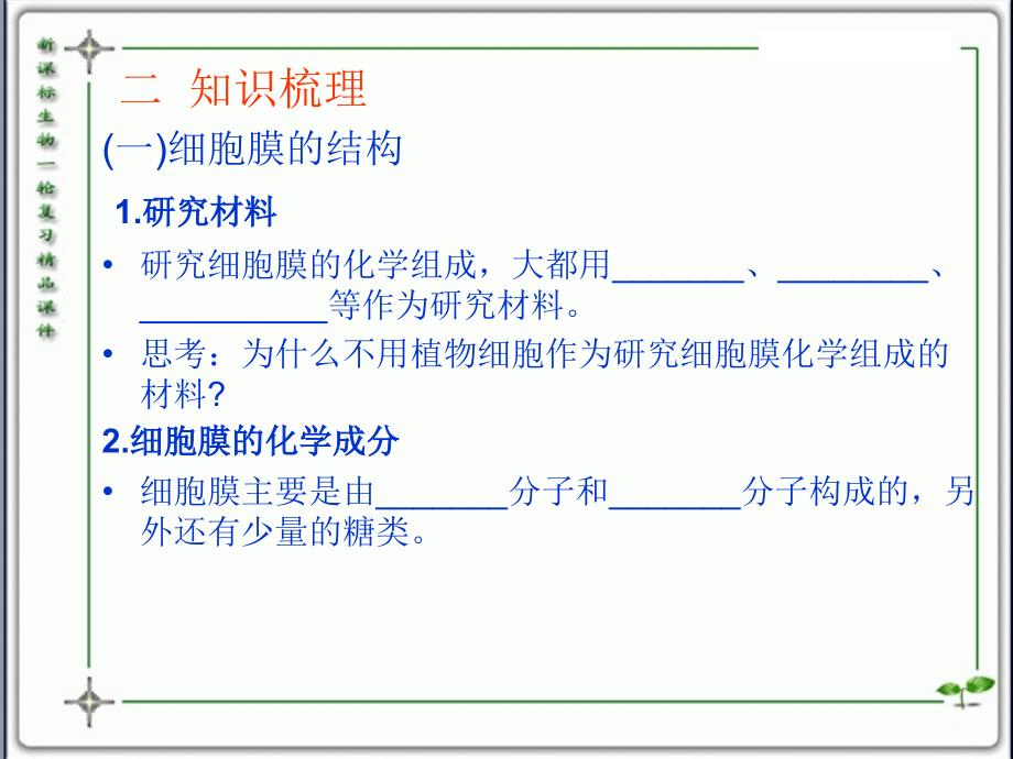 人教版教学课件云南省弥勒县庆来中学高一生物 细胞的基本结构4(课件)_第3页