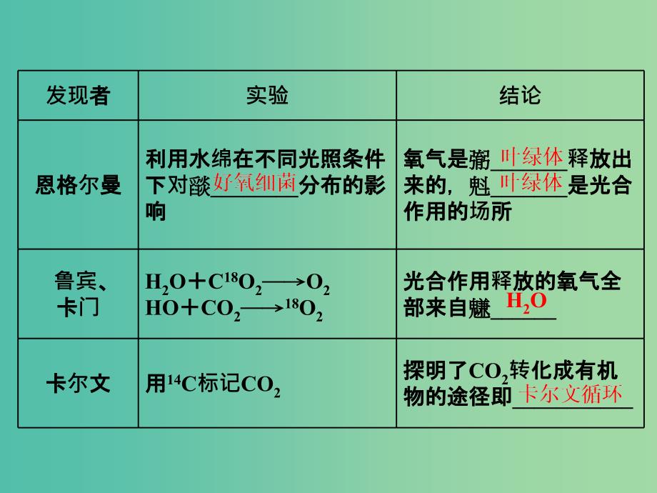 高中生物第5章细胞的能量供应和利用第4节能量之源--光与光合作用第2课时光合作用的原理和应用课件新人教版.ppt_第4页