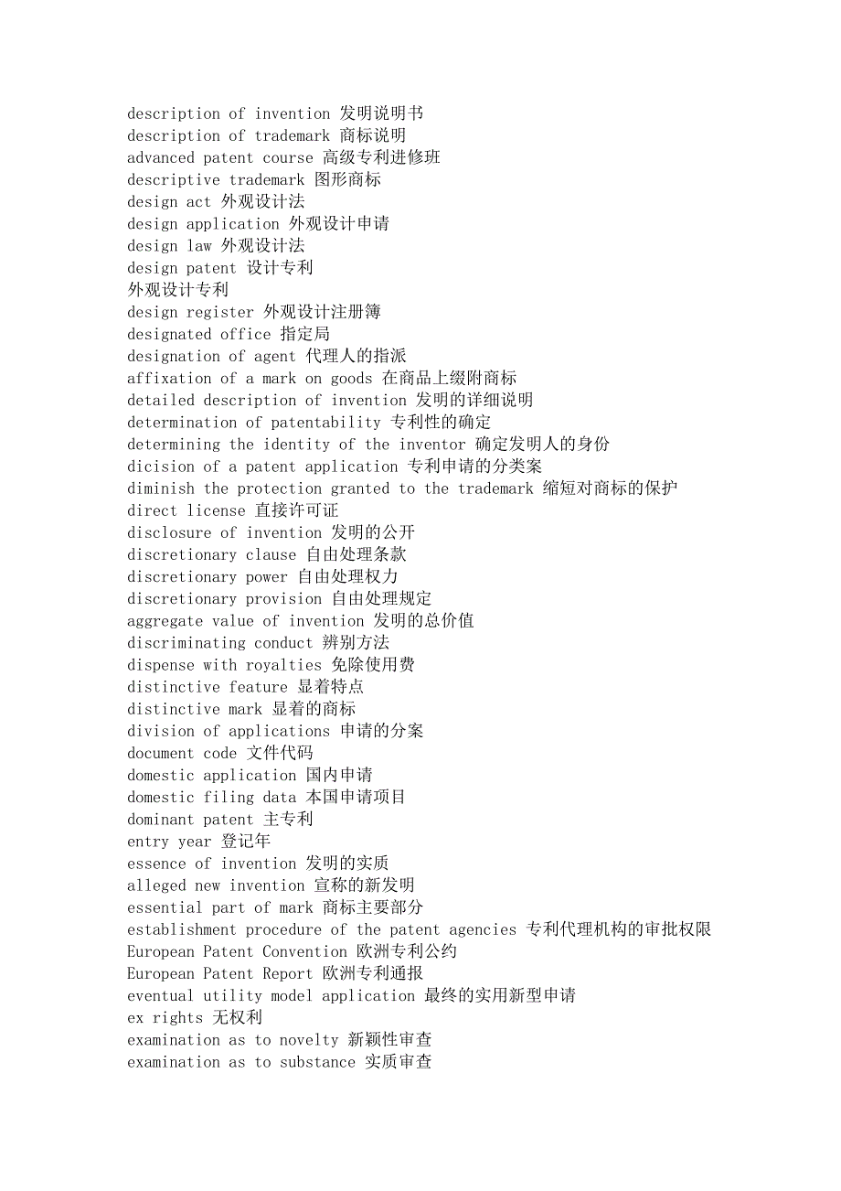 知识产权英语词汇大全_第4页