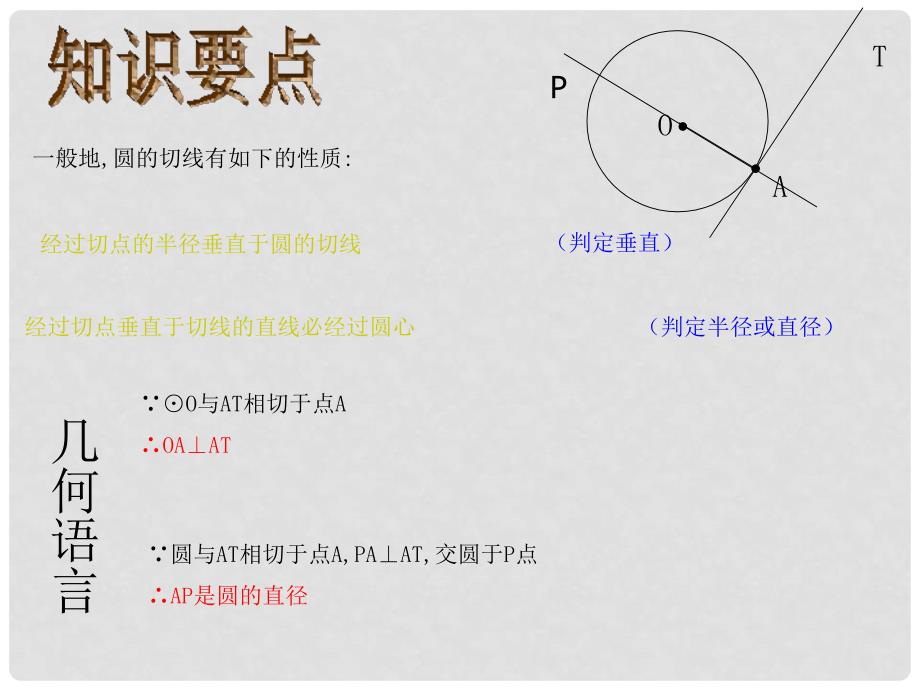 九年级数学下册 2.1《直线与圆的位置关系》（第3课时）课件 （新版）浙教版_第4页