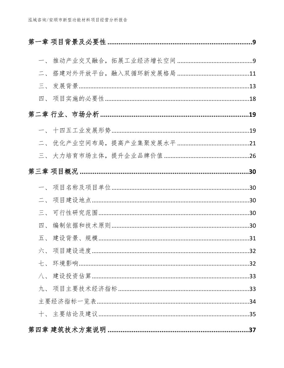 安顺市新型功能材料项目经营分析报告参考模板_第3页