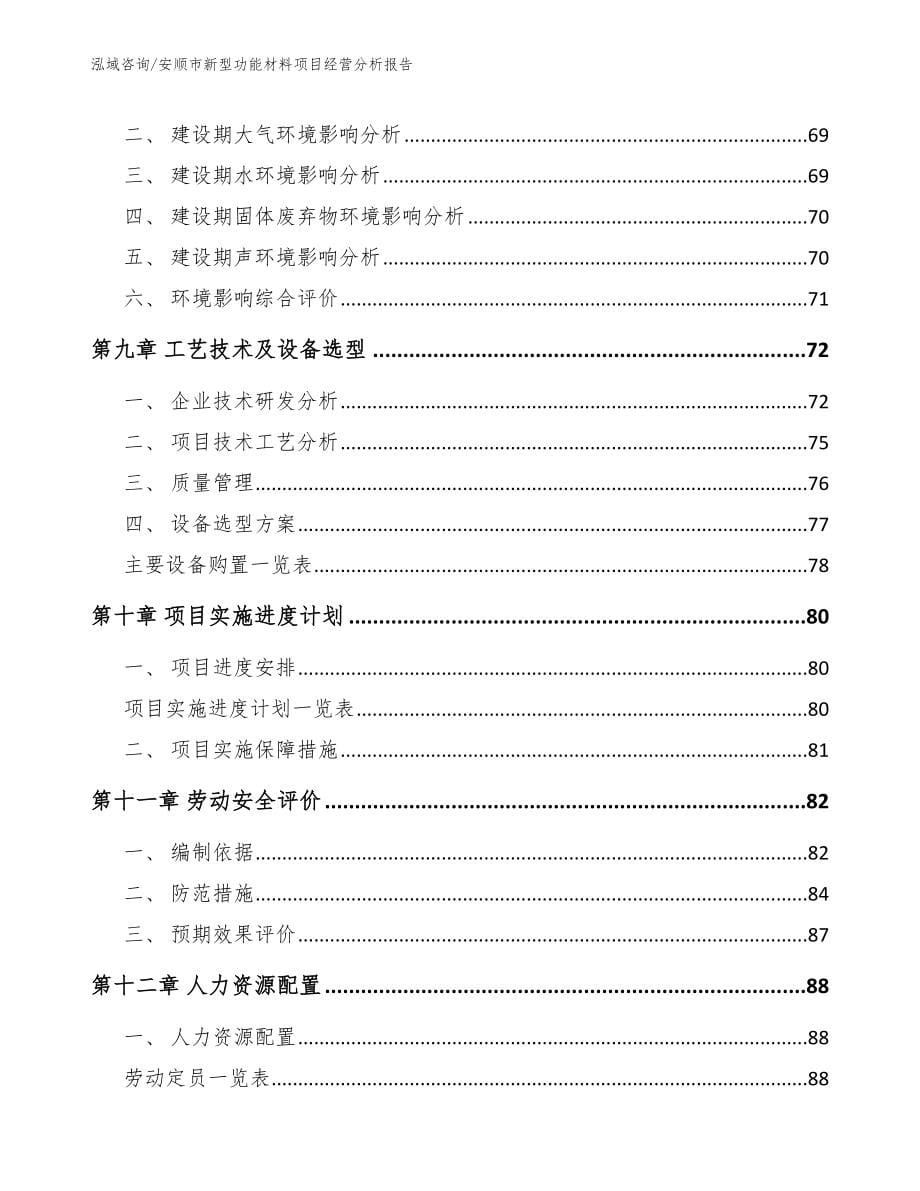安顺市新型功能材料项目经营分析报告参考模板_第5页