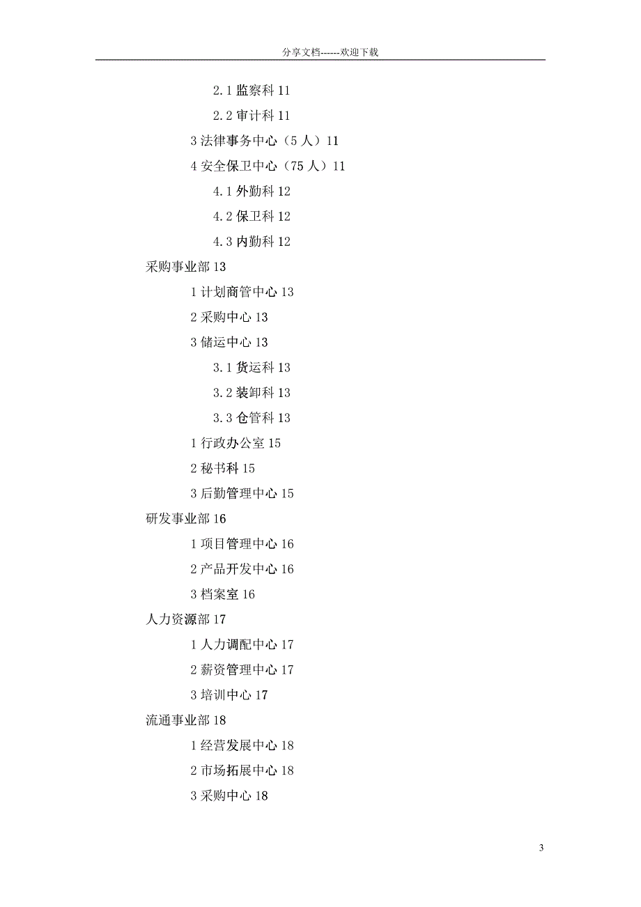 岗位设置及职位说明书_第3页