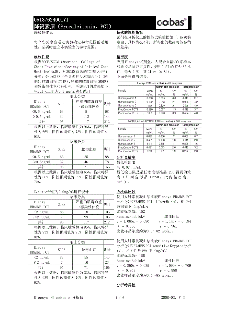 罗氏诊断_降钙素原(PCT)中文说明书.doc_第4页